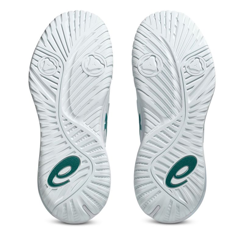 Asics Men's Gel Resolution X Tennis Shoes White and Pitch Green