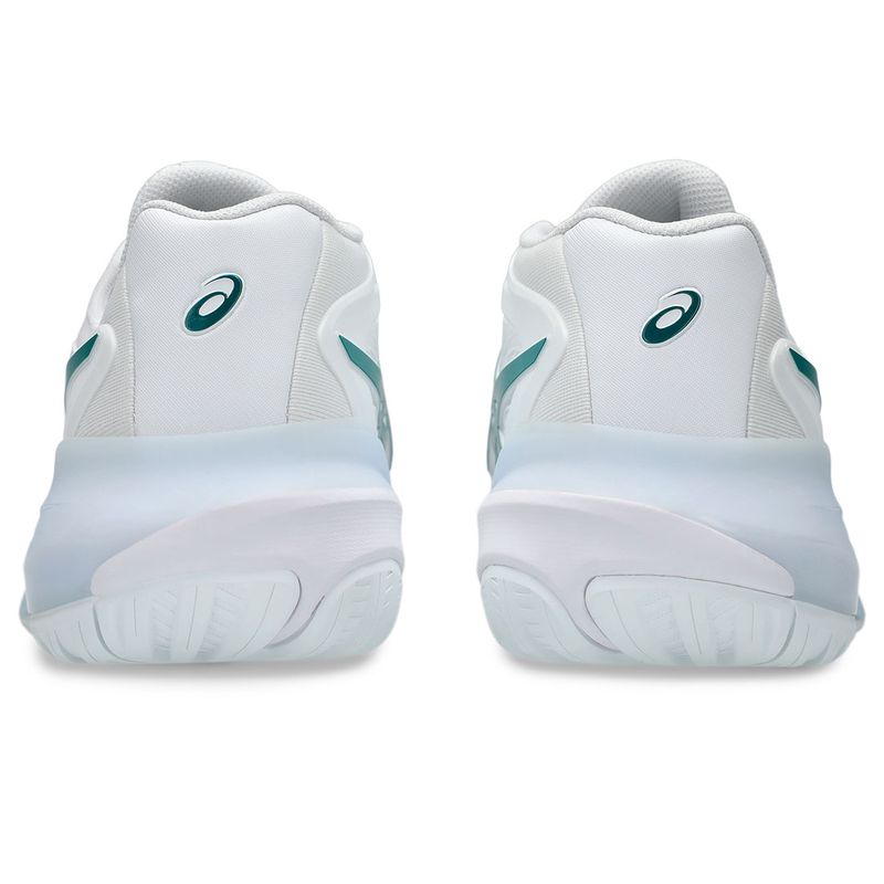 Asics Men's Gel Resolution X Tennis Shoes White and Pitch Green