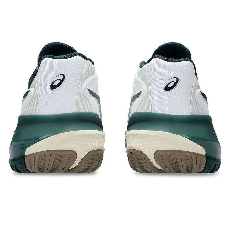 Asics Men's Gel Resolution X White and Saxon Green