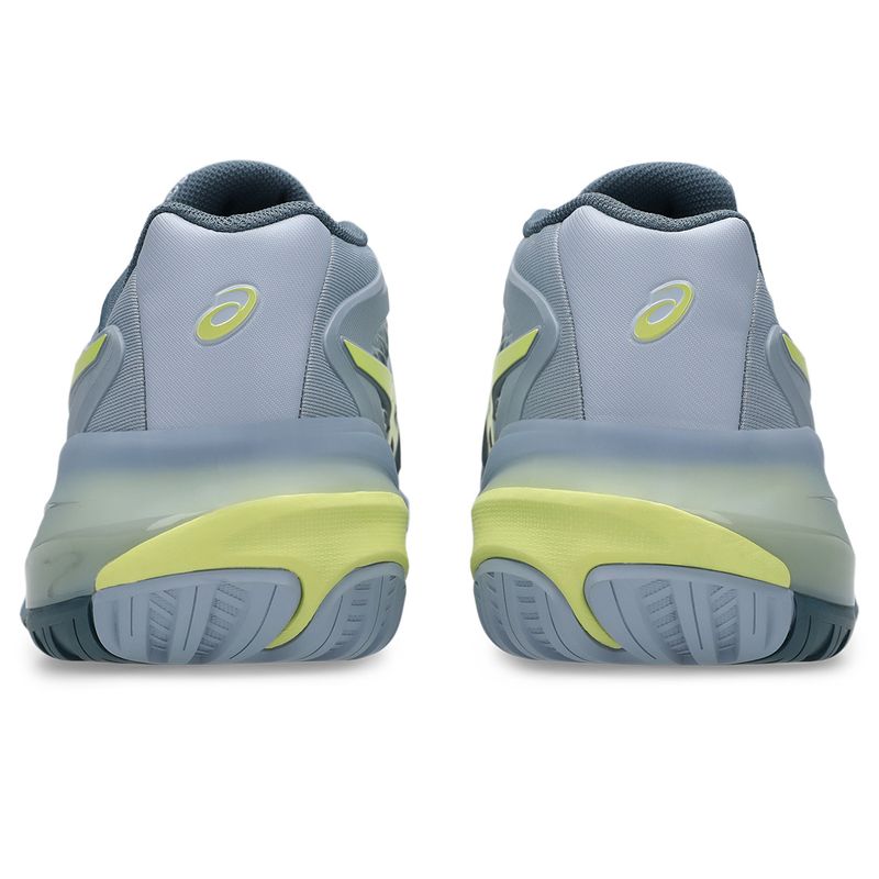 Asics Men's Gel Resolution X Tennis Shoes Grey Blue and Pistachio