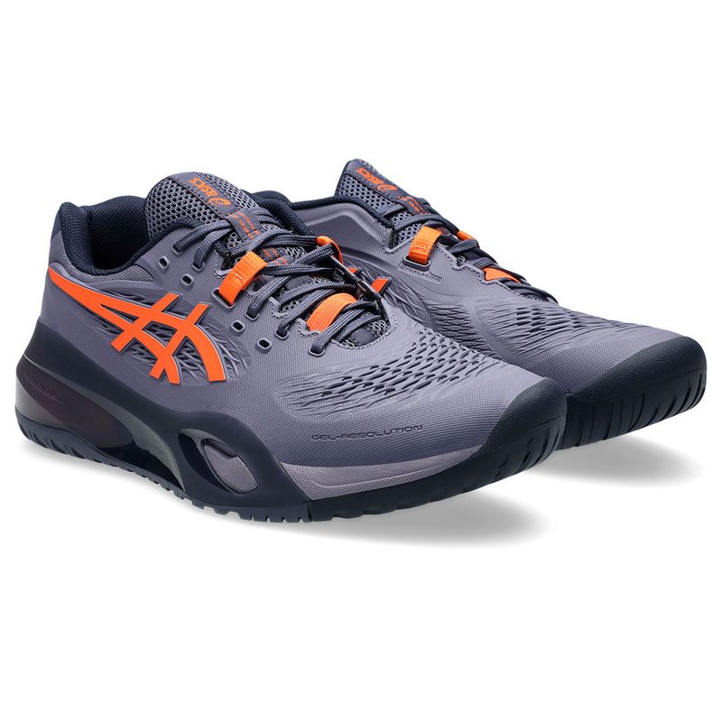 Asics Men's Gel Resolution X Purple and Orange