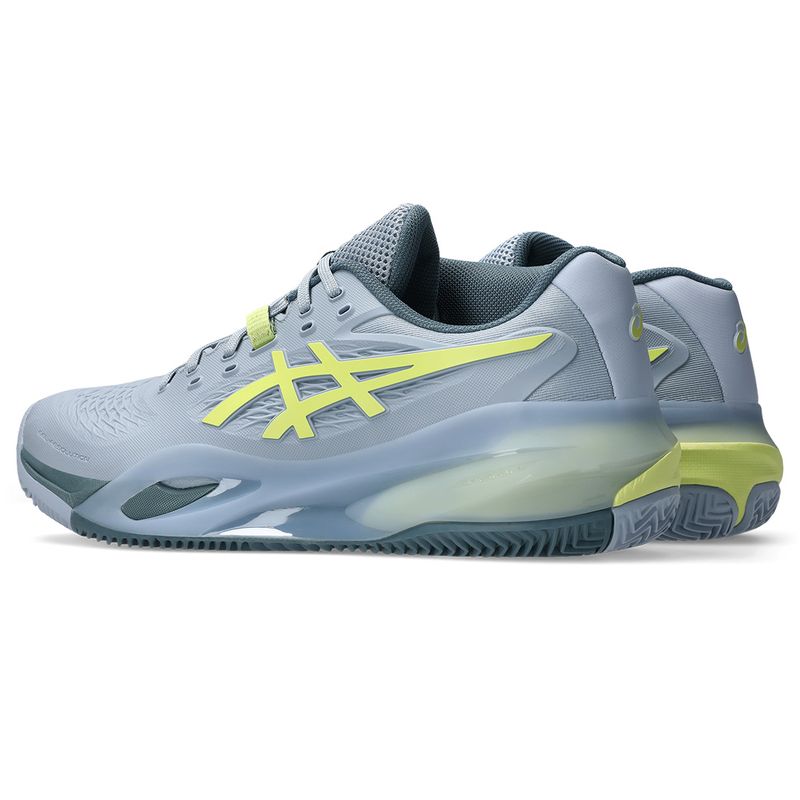 Asics Men's Gel Resolution X Clay Grey Blue and Pistachio