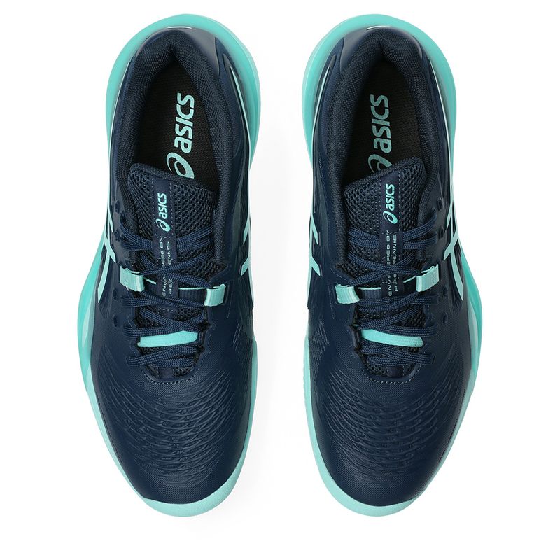 Asics Men's Gel Resolution X Clay Night Sky and Illuminate Mint