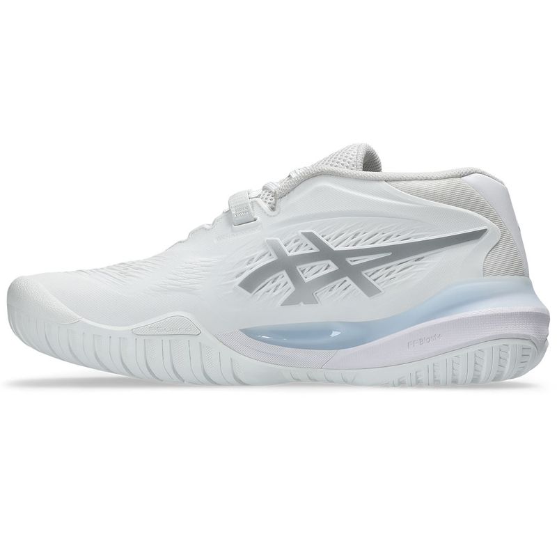 Asics Women Gel Resolution X Tennis Shoes White and Silver