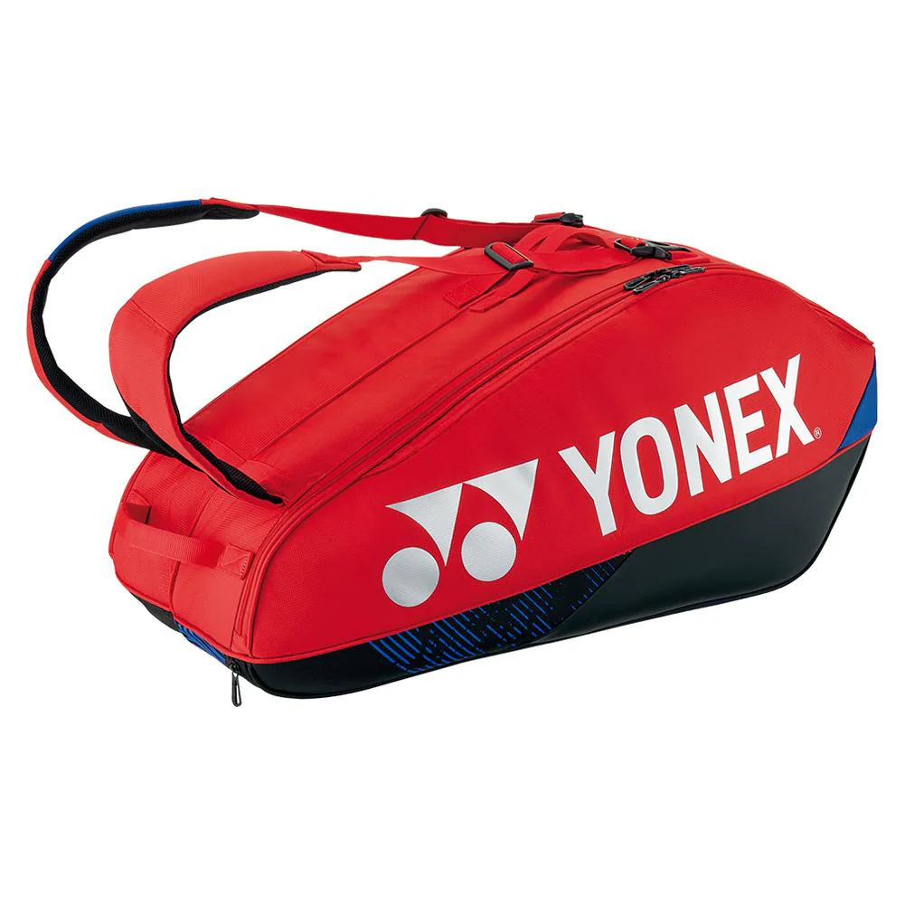 Yonex Pro 6 Pack Racquets Tennis Bag Scarlet