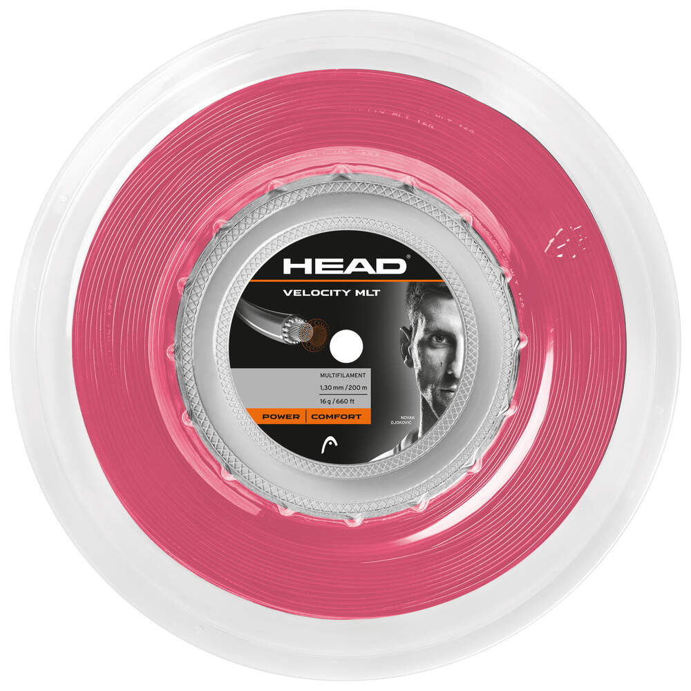 Head Velocity MLT 16 Reel Tennis String Pink