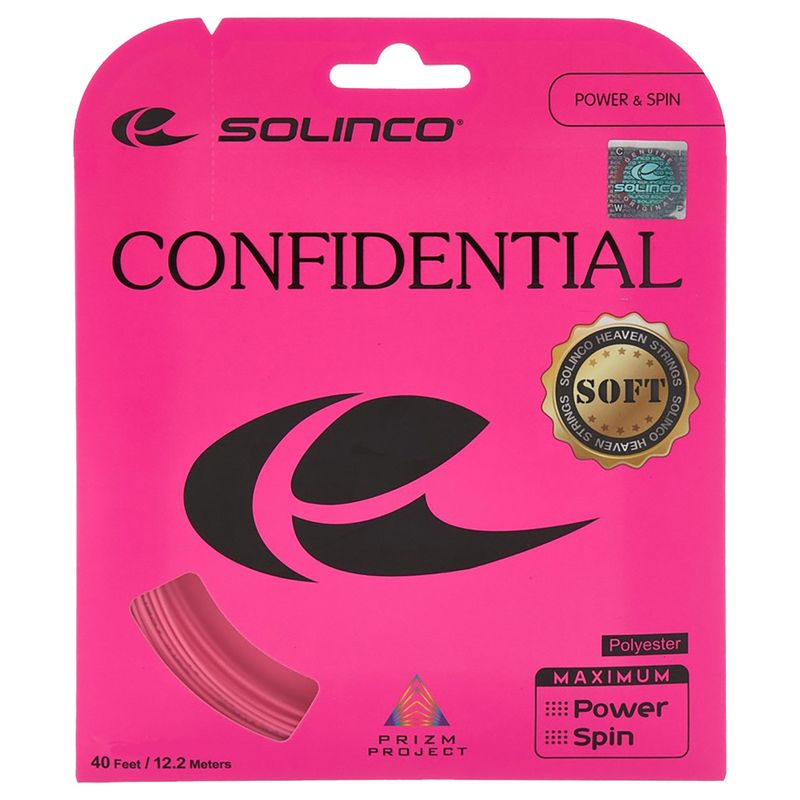 Solinco Confidential Soft 16L Pink Tennis String