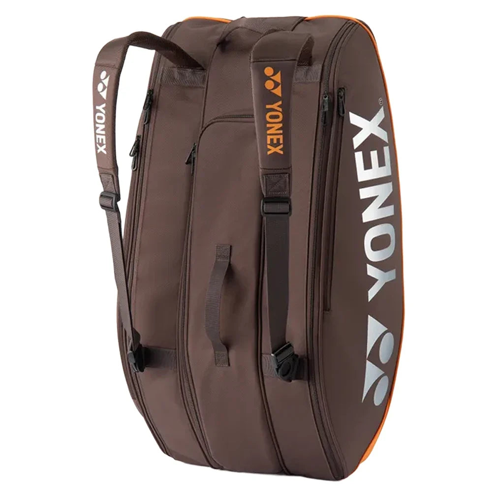 Yonex Pro 9 Pack Racquets Tennis Bag Espresso Brown