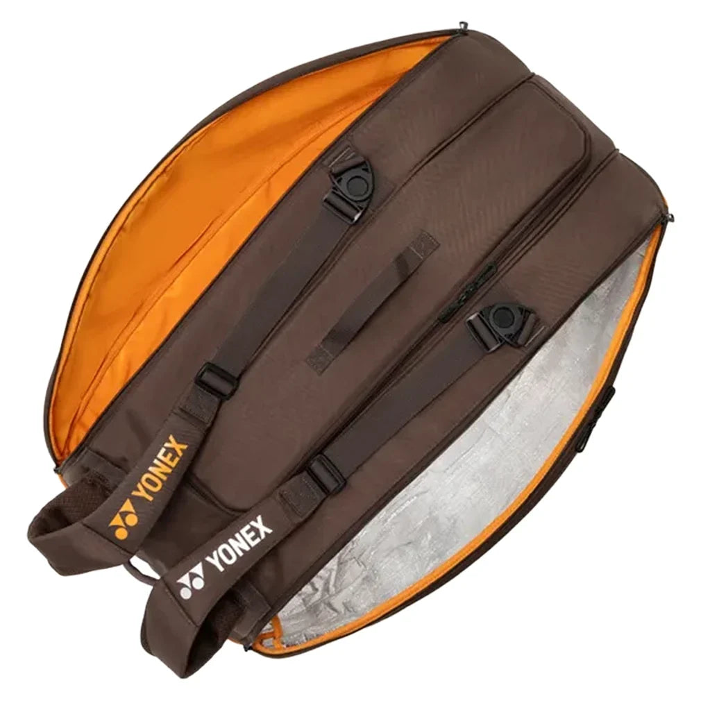 Yonex Pro 9 Pack Racquets Tennis Bag Espresso Brown