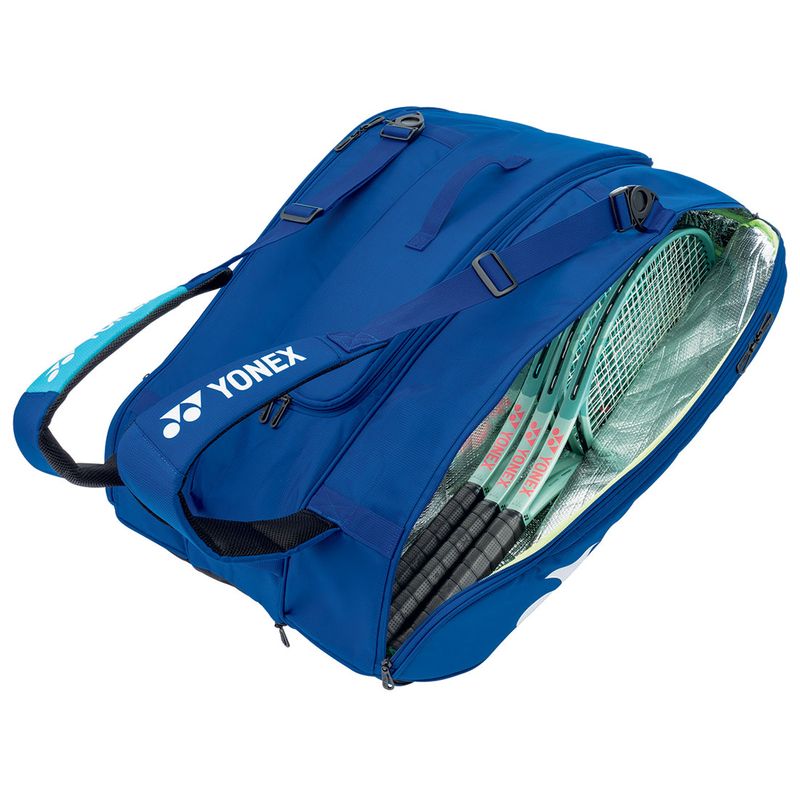 Yonex Pro 12 Pack Racquets Tennis Bag Blue