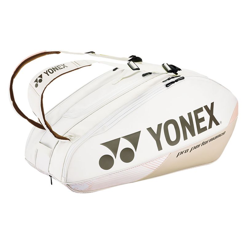 Yonex Pro 6 Pack Racquets Tennis Bag Sand Beige