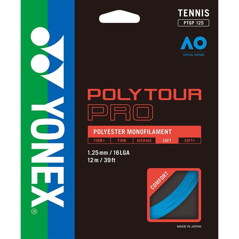 Yonex PolyTour Pro 16L / 1.25 Tennis String Blue