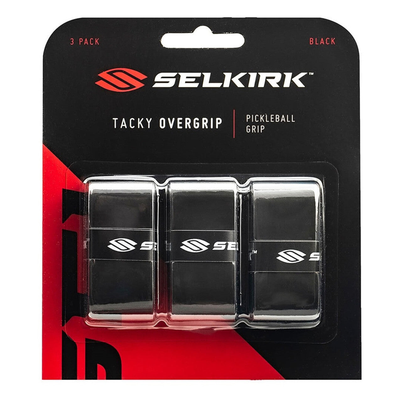 Selkirk Tacky Overgrips 3Pack Black White