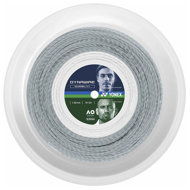 Yonex Dynawire 16 / 1.30 Tennis String Reel White Silver