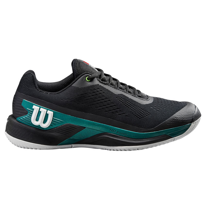 Wilson Men's Rush Pro 4.0 Tennis Shoes Black Deep Blue Blade