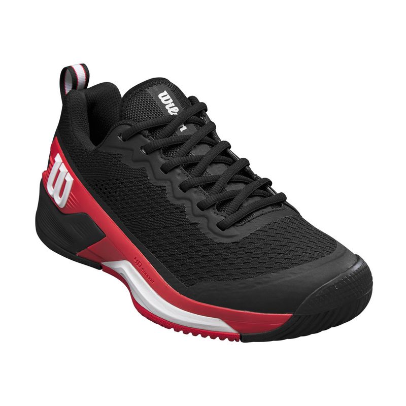 Wilson Men's Rush Pro 4.5 Tennis Shoes Black Infrared