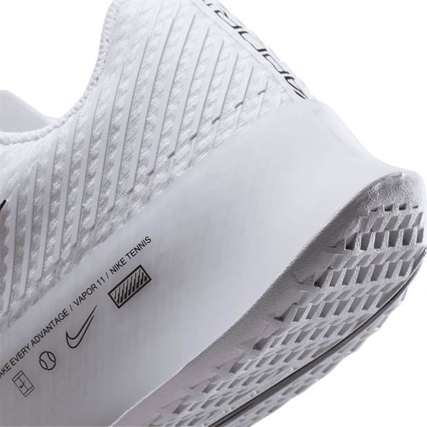 Nike Women's Air Zoom Vapor 11 Tennis Shoes White and Black