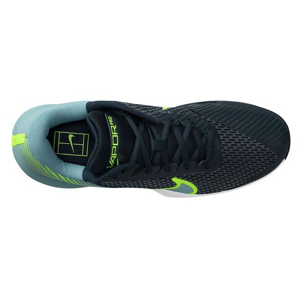 Nike Mens Air Zoom Vapor Pro 2 Clay Tennis Shoes Armory Navy and Volt