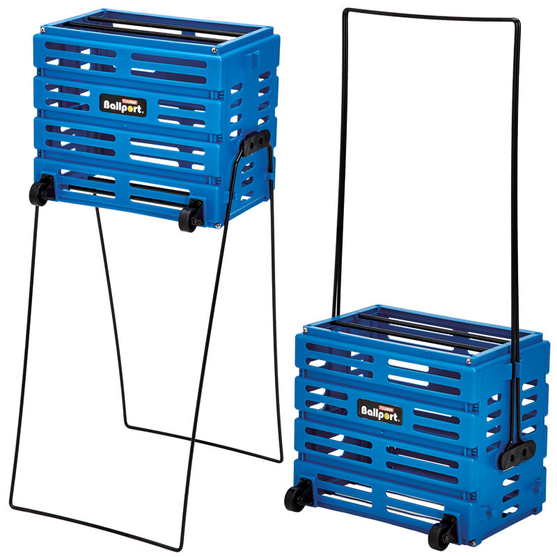 Tourna Ballport 80 Deluxe With Wheels Tennis Hopper - Blue