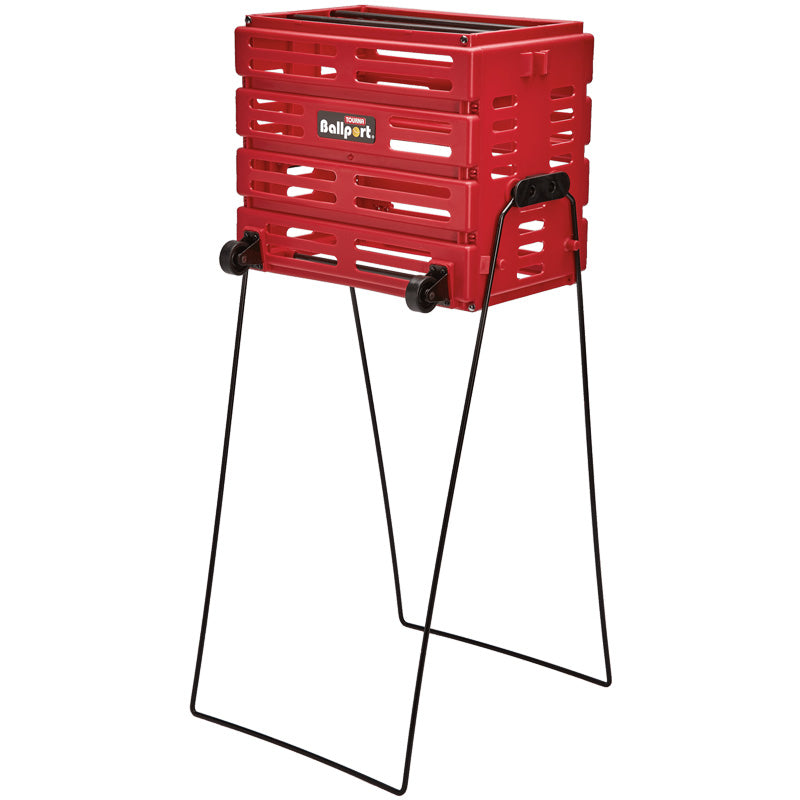 Tourna Ballport 80 Deluxe With Wheels Tennis Hopper - Red