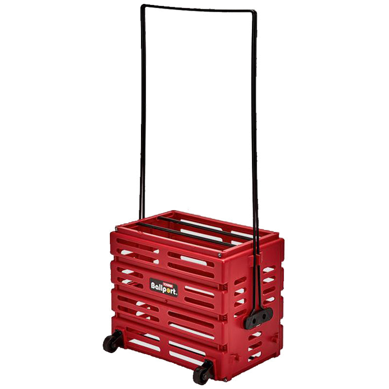 Tourna Ballport 80 Deluxe With Wheels Tennis Hopper - Red