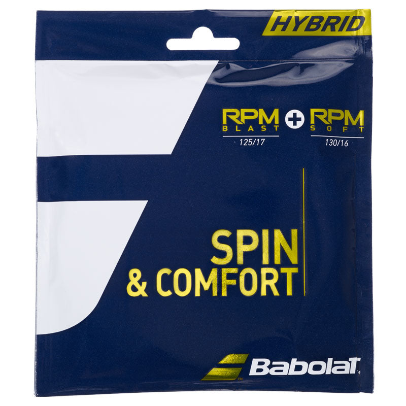 Babolat RPM Blast 17 + RPM Soft 16 Hybrid Tennis String
