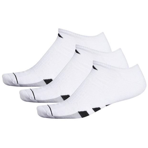 Adidas Men Cushioned No Show Tennis Athletic Socks 3 Pack
