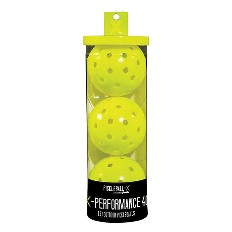 Franklin X-40 Performance Outdoor Pickleballs Balls 3 Pack Optic