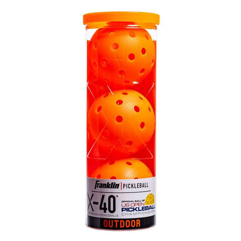 Franklin X-40 Performance Outdoor Pickleballs Balls 3 Pack Ember