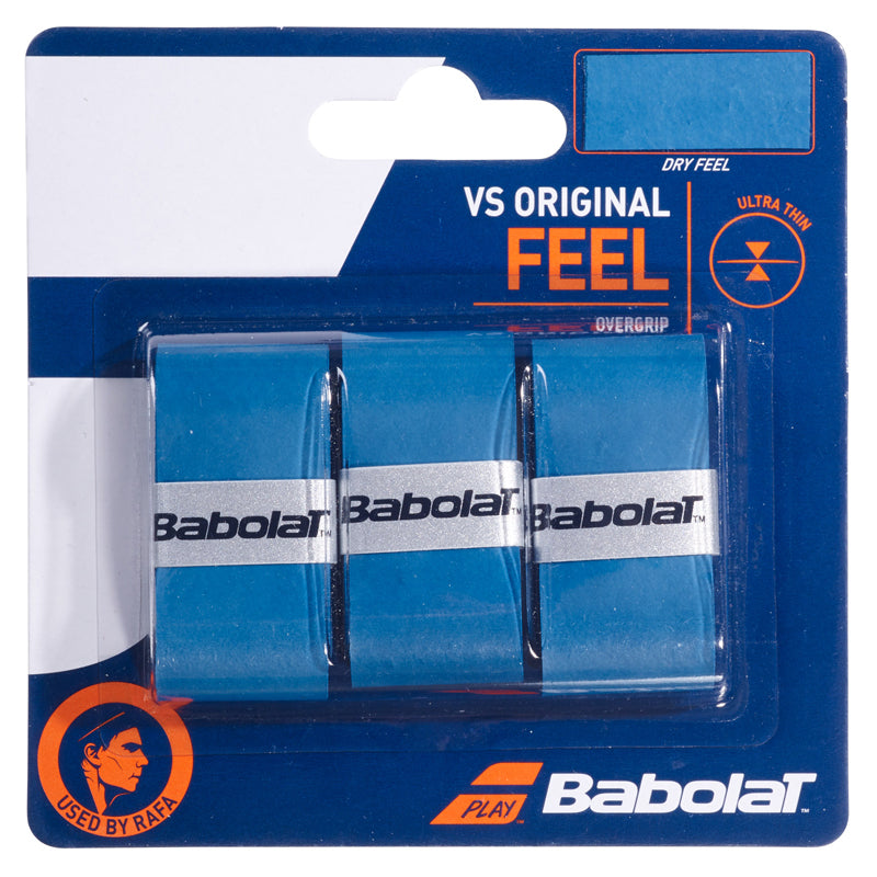 Babolat VS Original Tennis Overgrip 3 Pack Yellow Blue