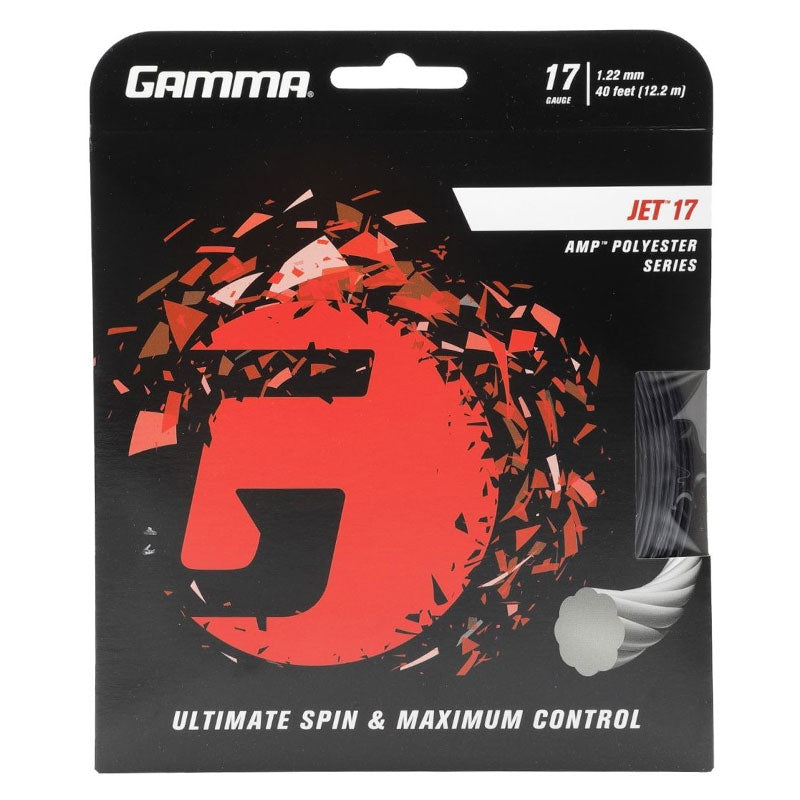 Gamma Jet 17 Tennis String Black