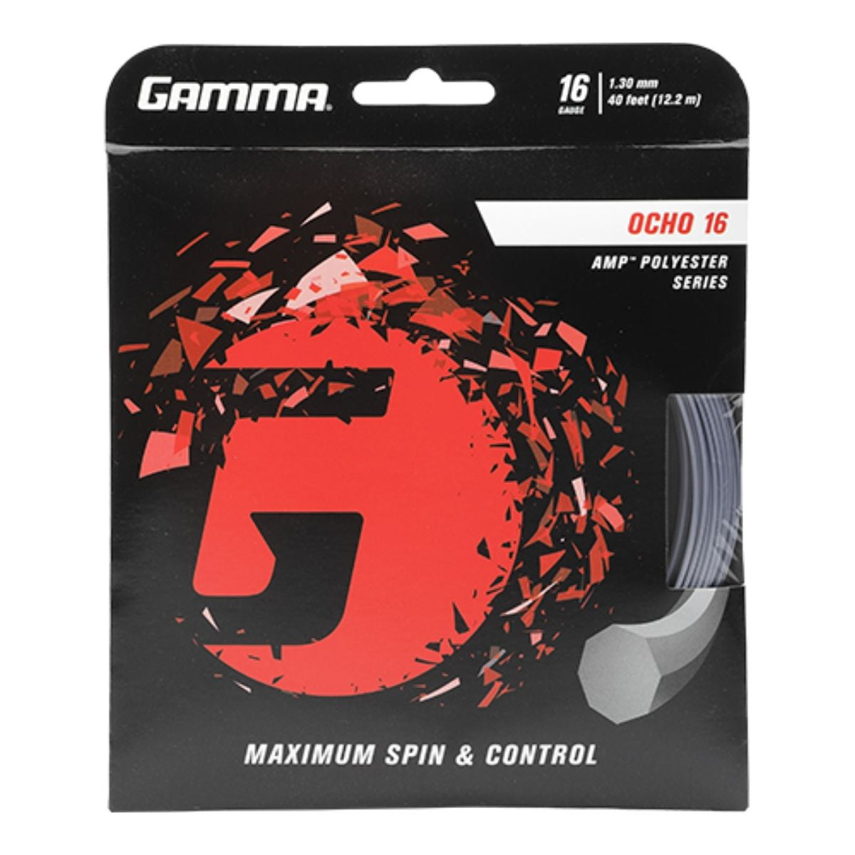 Gamma Ocho 16 Tennis String Silver