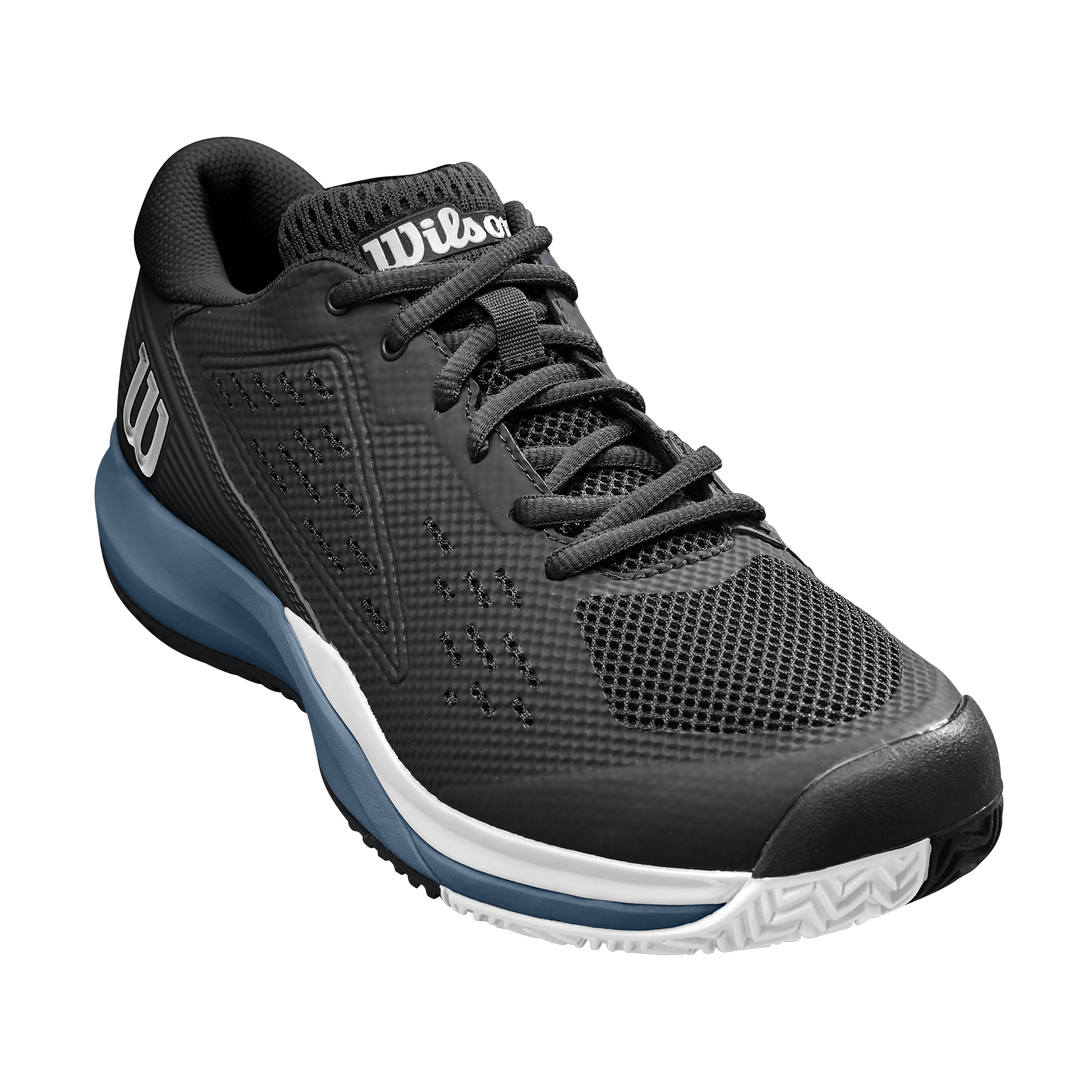 Wilson Men's Rush Pro Ace Tennis Shoes Black Blue