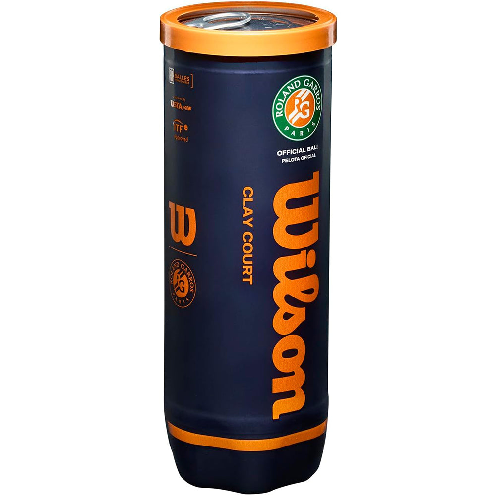 Wilson Roland Garros Har Tru Clay Tennis Ball Single Can