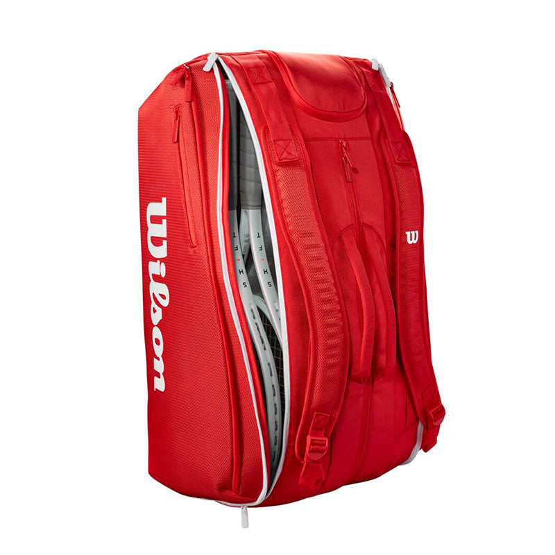 Wilson Super Tour Red 15 Pack Tennis Bag 2025