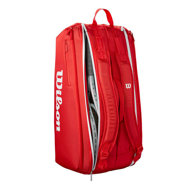 Wilson Super Tour Red 9 Pack Tennis Bag 2025