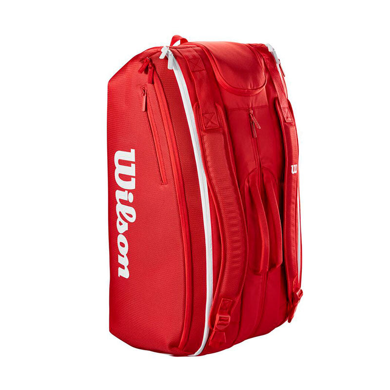 Wilson Super Tour Red 15 Pack Tennis Bag 2025