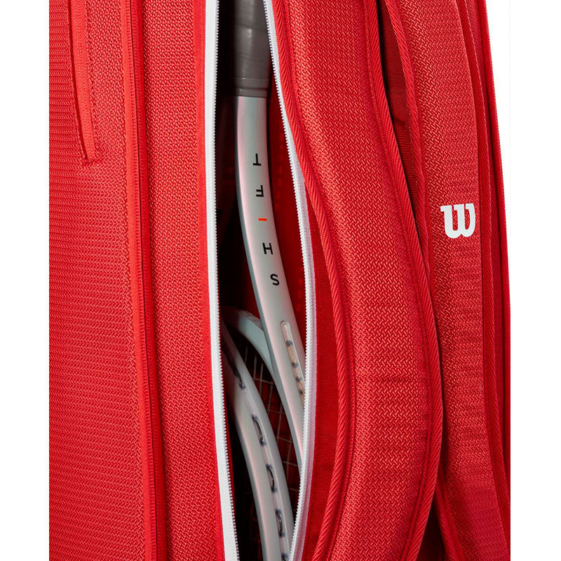 Wilson Super Tour Red 6 Pack Tennis Bag 2025