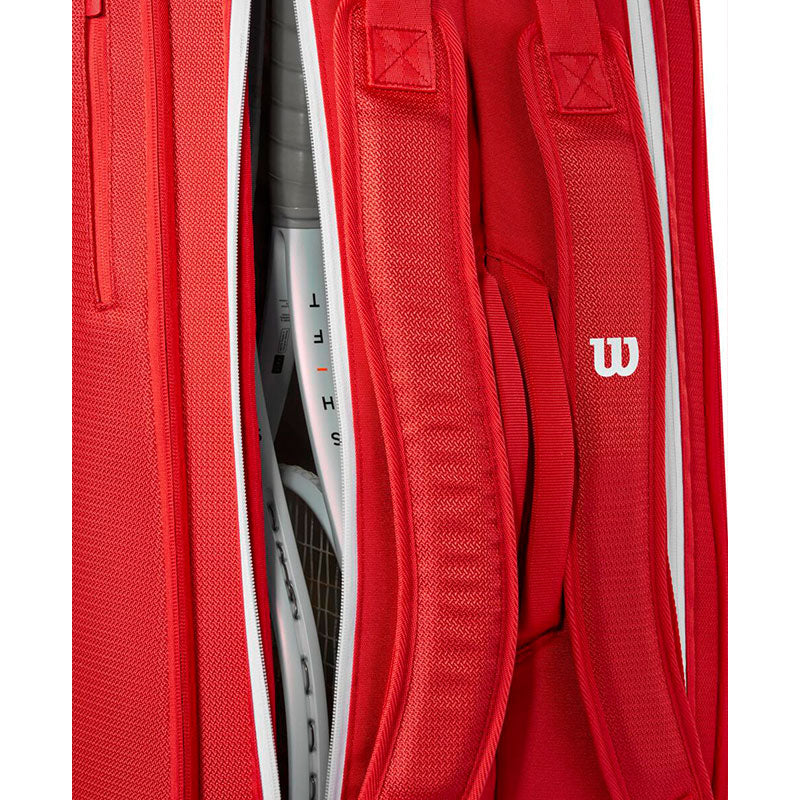 Wilson Super Tour Red 9 Pack Tennis Bag 2025