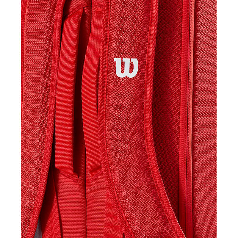 Wilson Super Tour Red 6 Pack Tennis Bag 2025