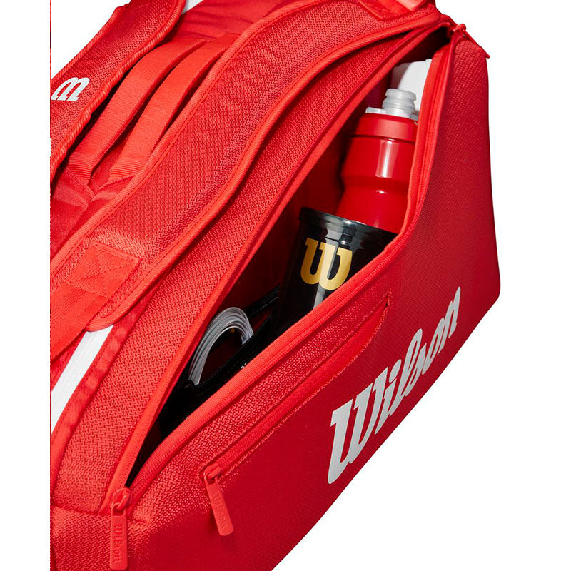 Wilson Super Tour Red 6 Pack Tennis Bag 2025