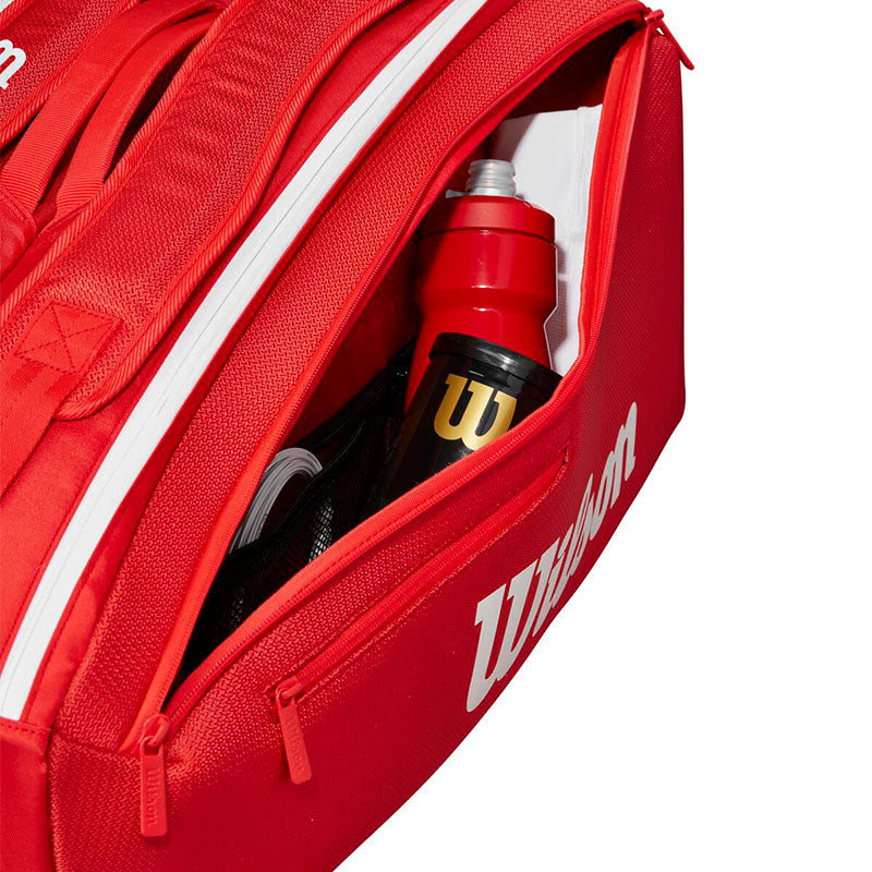 Wilson Super Tour Red 9 Pack Tennis Bag 2025