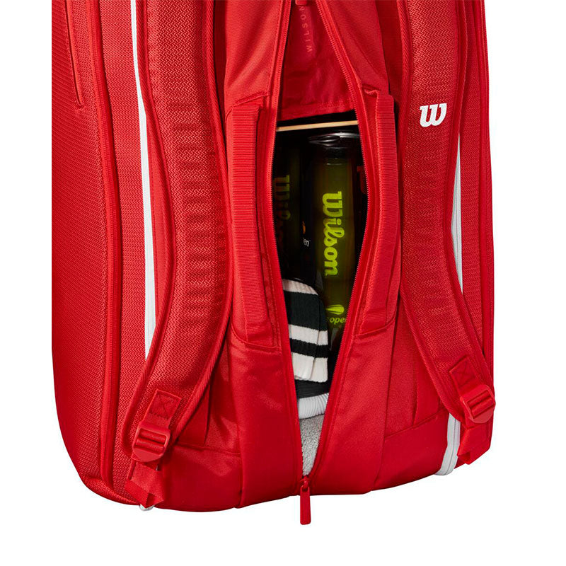 Wilson Super Tour Red 15 Pack Tennis Bag 2025