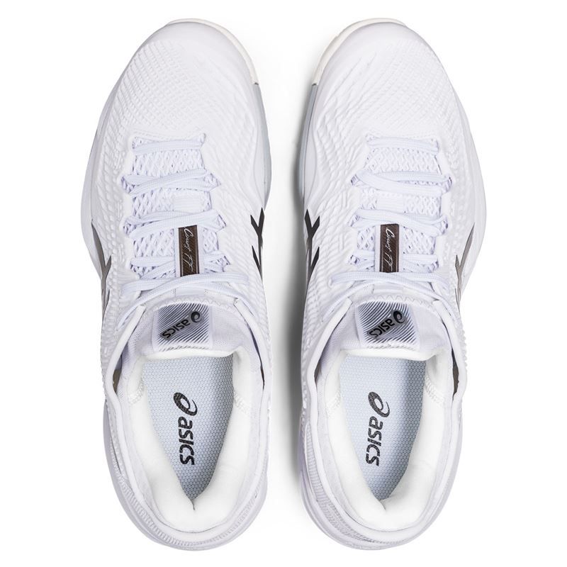 Asics Men's Court FF 3 Tennis Shoes White and Black