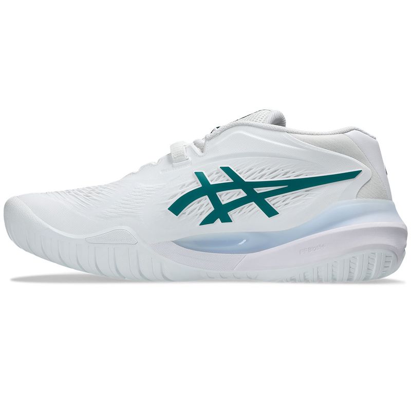 Asics Men's Gel Resolution X Tennis Shoes White and Pitch Green