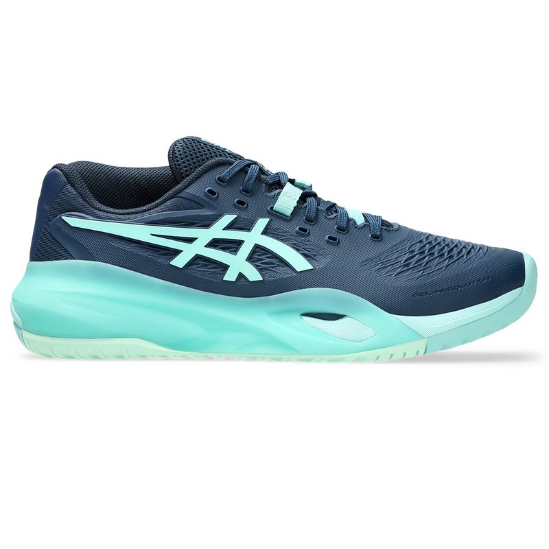 Asics Men's Gel Resolution X Tennis Shoes Night Sky and Illuminate Mint