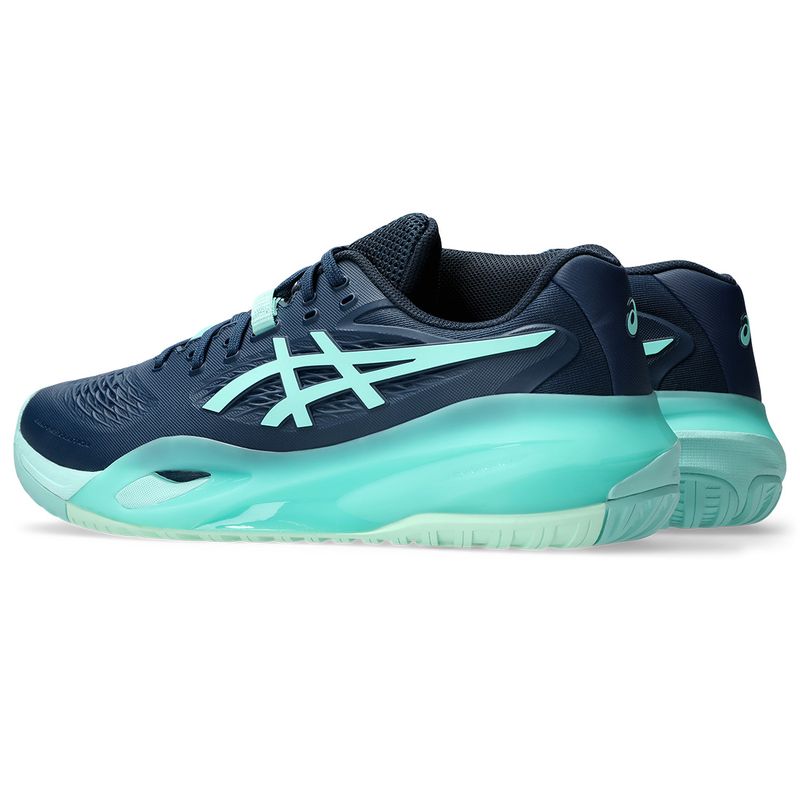 Asics Men's Gel Resolution X Tennis Shoes Night Sky and Illuminate Mint