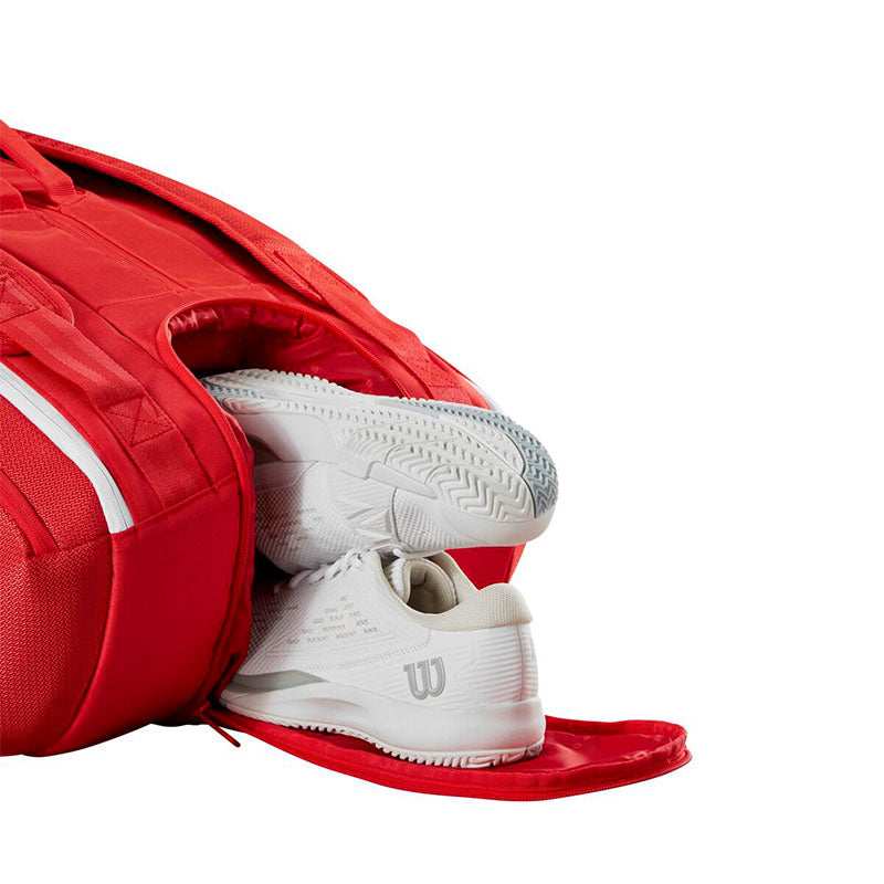 Wilson Super Tour Red 15 Pack Tennis Bag 2025