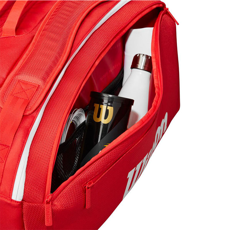 Wilson Super Tour Red 15 Pack Tennis Bag 2025