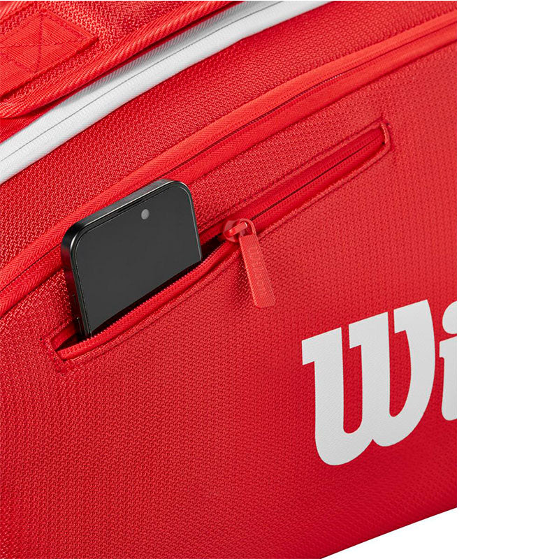 Wilson Super Tour Red 15 Pack Tennis Bag 2025